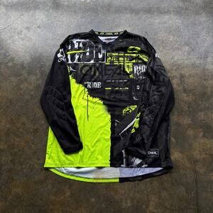 Y2K Fox Racing Moto Gear Oniel Dirt‎ Bike Shirt